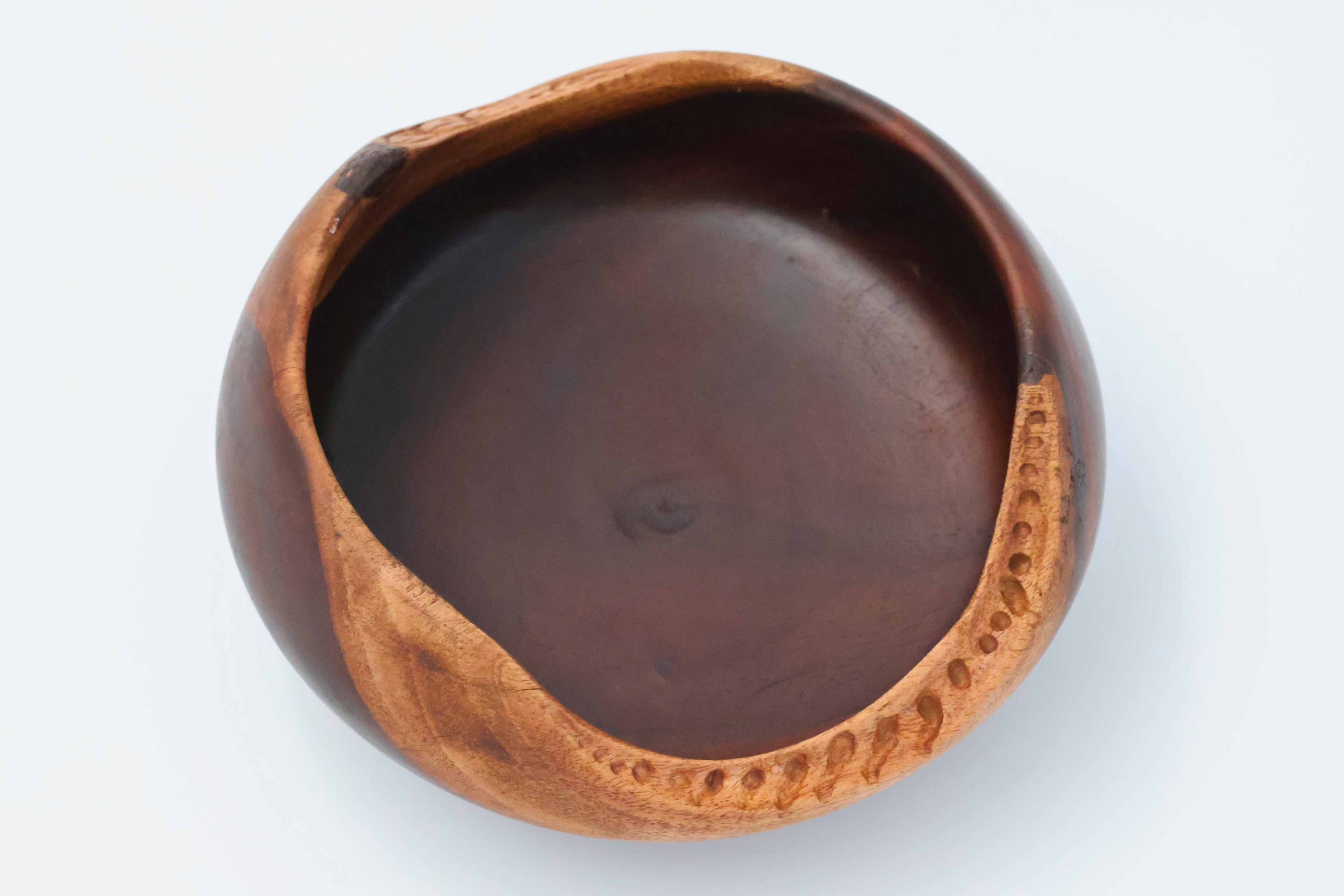 Milo Bowl with unique carved live edge